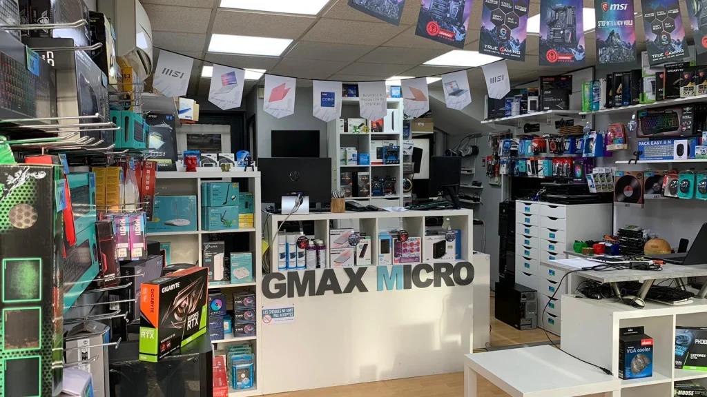 Boutique informatique Gmaxmicro à Sotteville-lès-Rouen et Rouen – ordinateurs, périphériques & composants de qualité